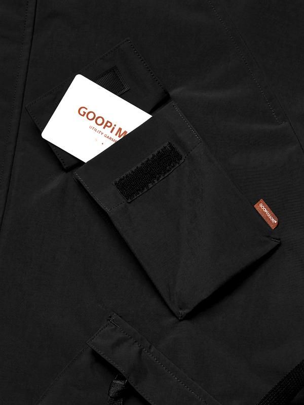 GOOPMADE ブラックナイロンジャケット