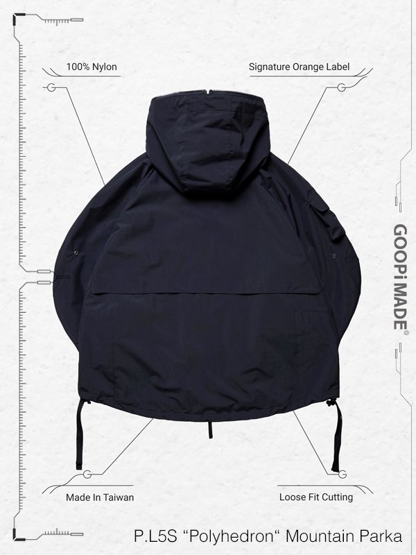 GOOPiMADE - P.L5S “Polyhedron“ Mountain Parka Jacket - SHINKIROU1.0