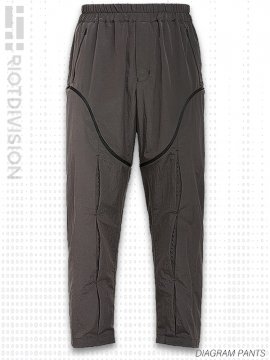 <strong>RIOTDIVISION</strong>DIAGRAM PANTS<br>BROWN