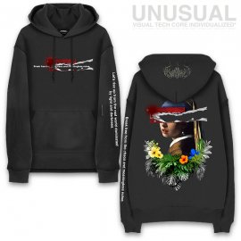 <strong>UNUSUAL</strong>INDESTRUCTIBLE SWEAT HOODIE<br>BLACK