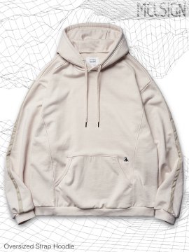 <strong>MELSIGN</strong>Oversized Strap Hoodie<br>SEASHELL