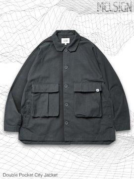 <strong>MELSIGN</strong>Double Pocket City Jacket<br>DARK GRAY