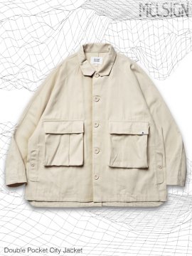 <strong>MELSIGN</strong>Double Pocket City Jacket<br>SEASHELL