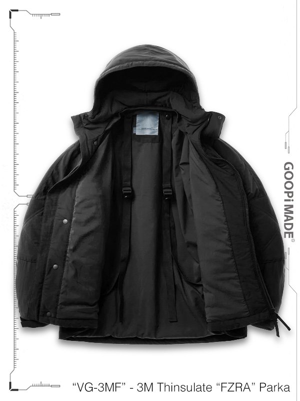 GOOPiMADE - “VG-3MF“ - 3M Thinsulate “FZRA“ Parka Jacket 