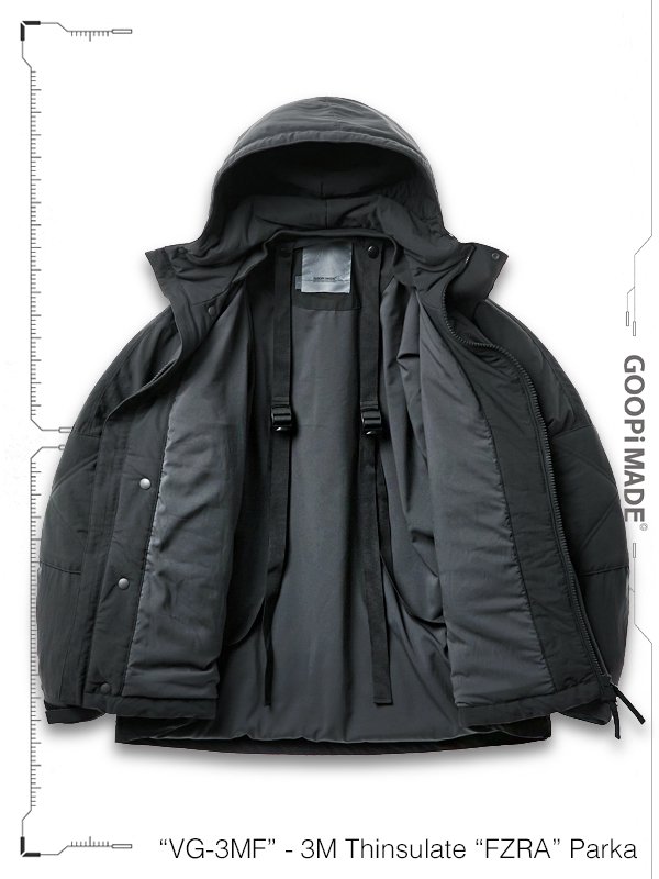 GOOPiMADE - “VG-3MF“ - 3M Thinsulate “FZRA“ Parka Jacket
