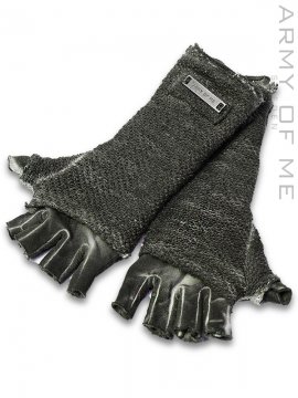 <strong>ARMY OF ME</strong>STRUCTURED COTTON GLOVES 71<br >ANTHRACITE