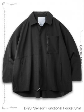 <strong>GOOPiMADE</strong>D-9S “Divisor“ Functional Pocket Shirt<br>BLACK