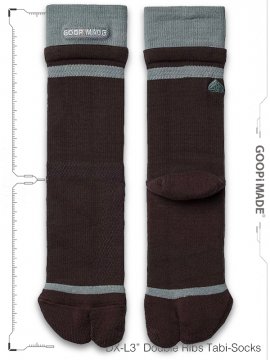 <strong>GOOPiMADE</strong>DX-L3 Double Ribs Tabi-Socks<br>CLARET