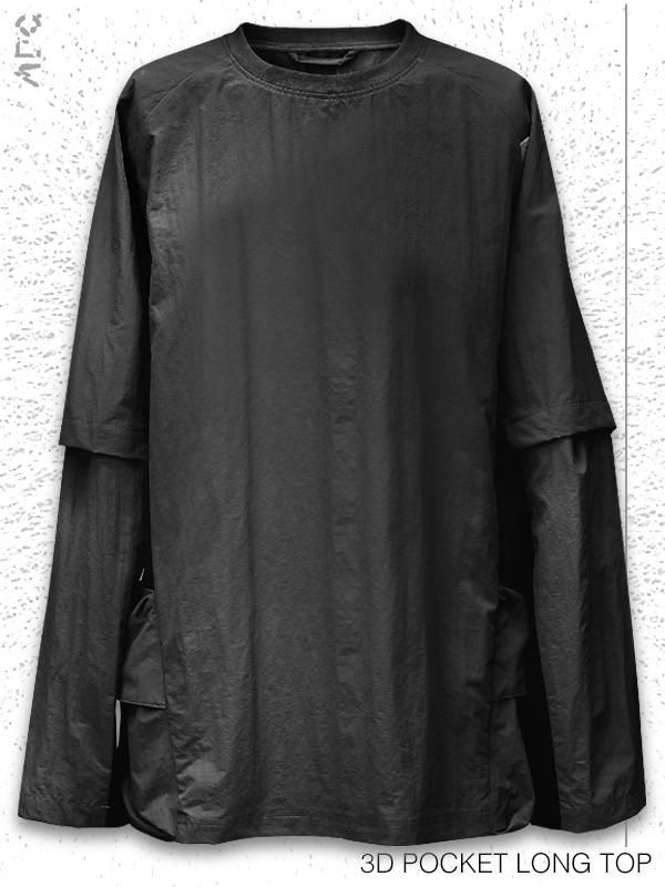 ARCHIVAL REINVENT - ARCHIVALREINVENT - 3D POCKET LONG TOP
