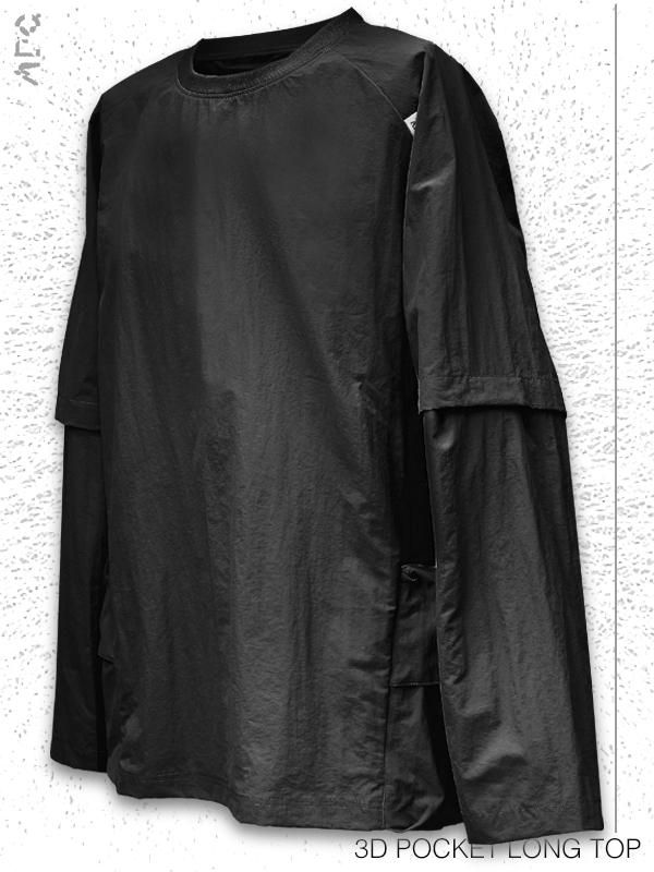 ARCHIVAL REINVENT - ARCHIVALREINVENT - 3D POCKET LONG TOP