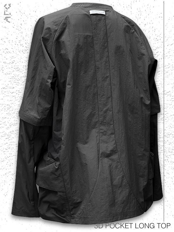 ARCHIVAL REINVENT - ARCHIVALREINVENT - 3D POCKET LONG TOP