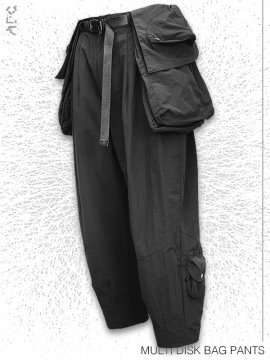 <strong>ARCHIVAL REINVENT</strong>MULTI DISK BAG PANTS TEFLON®<br>BLACK