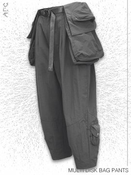 <strong>ARCHIVAL REINVENT</strong>MULTI DISK BAG PANTS TEFLON®<br>GREY