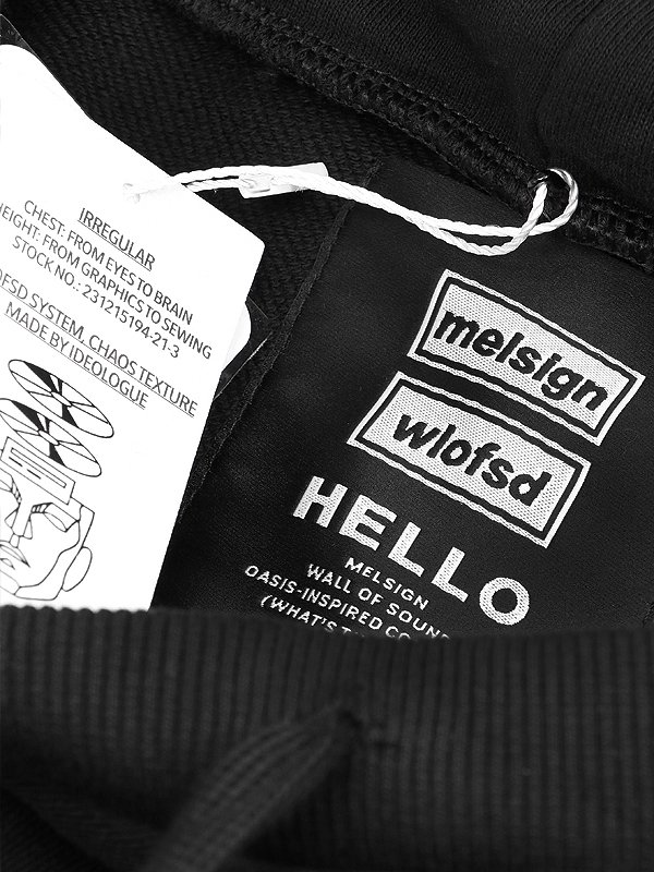 MELSIGN - MELSIGN x WLOFSD - MW-04 “W.W“ Graphic patchwork Hoodie