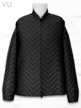 <strong>VU</strong>ZigZag Stand Collar Blouson<br>BLACK ZigZag