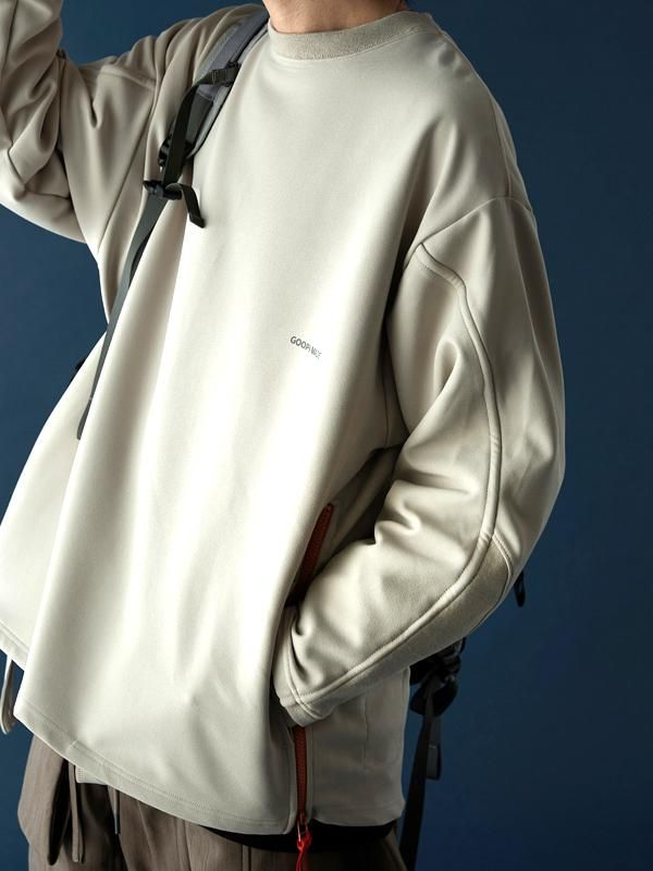 GOOPiMADE - LWN-01 “Fixation“ Logo wide crewneck - SHINKIROU1.0