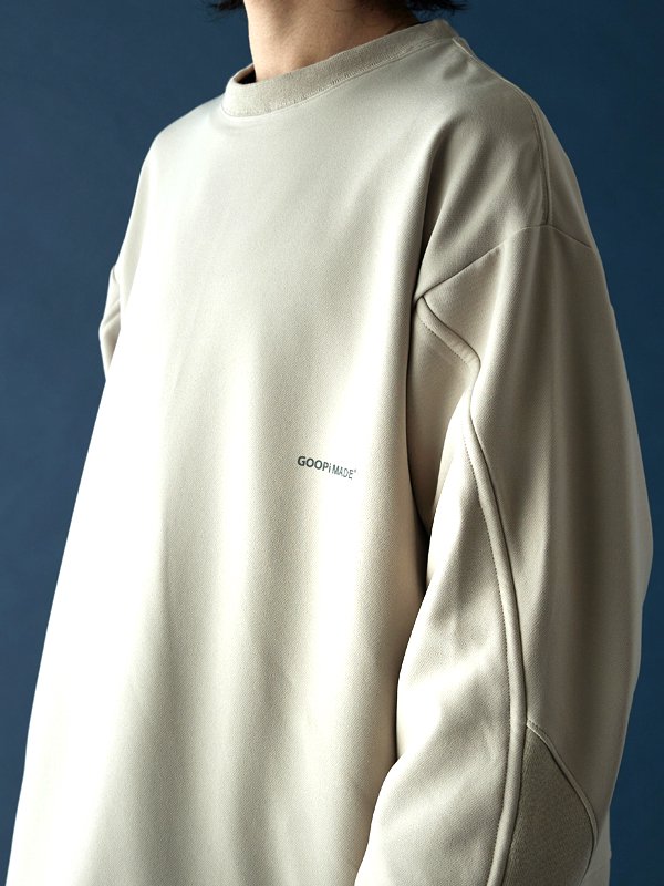 GOOPiMADE - LWN-01 “Fixation“ Logo wide crewneck - SHINKIROU1.0