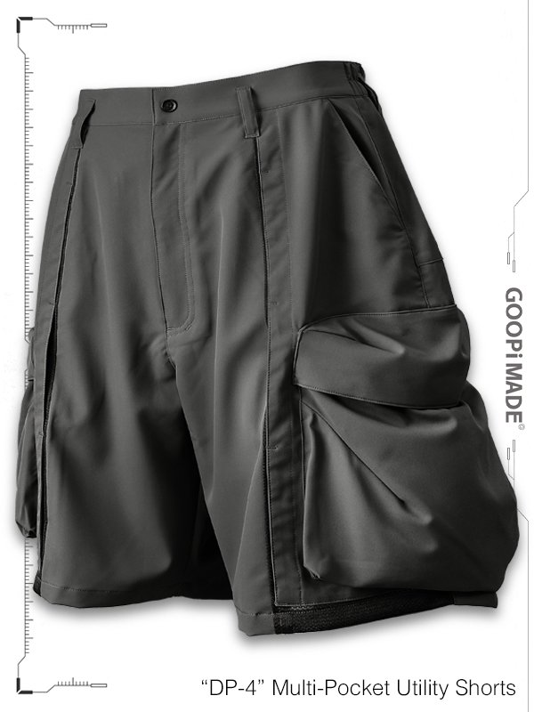 GOOPiMADE - グーピーメイド - “DP-4” Multi-Pocket Utility Shorts - SHINKIROU