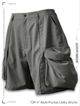 <strong>GOOPiMADE</strong>“DP-4“ Multi-Pocket Utility Shorts<br>L-GRAY