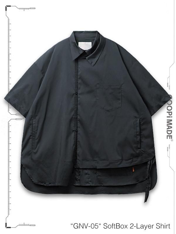 GOOPiMADE - グーピーメイド - “GNV-05“ SoftBox 2-Layer Shirt