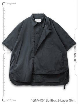 <strong>GOOPiMADE</strong>GNV-05 SoftBox 2-Layer Shirt<br>BATHYAL