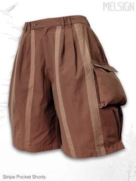 <strong>MELSIGN®</strong>Stripe Pocket Shorts<br>PUMPKIN