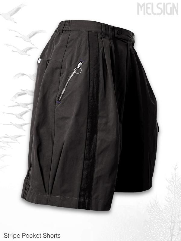 melsign ショートパンツ　グーピー MELSIGN® - Stripe Pocket Shorts - SHINKIROU1.0