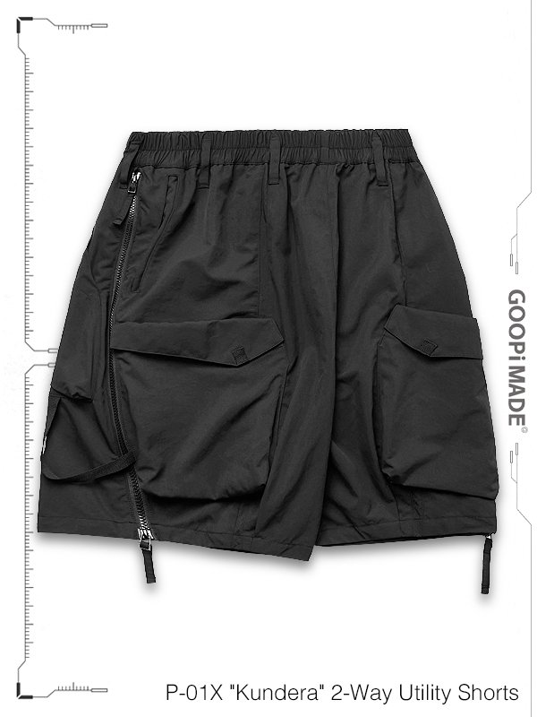 GOOPiMADE - グーピーメイド - P-01X “Kundera” 2-Way Utility Shorts - SHINKIROU