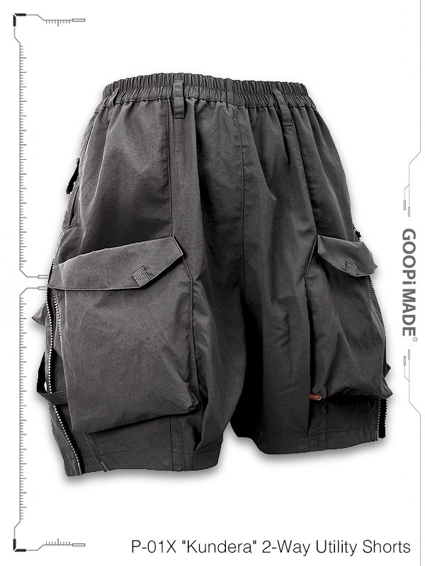 GOOPiMADE - グーピーメイド - P-01X “Kundera” 2-Way Utility Shorts - SHINKIROU