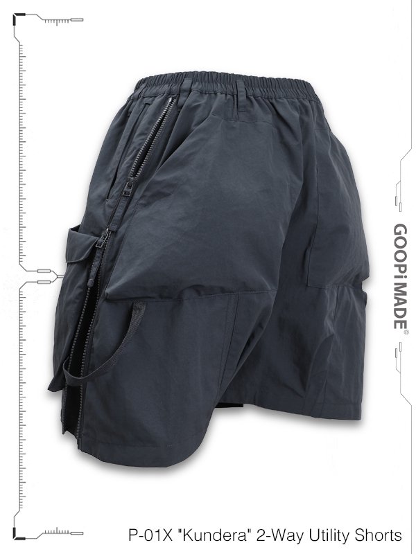 GOOPiMADE - グーピーメイド - P-01X “Kundera” 2-Way Utility Shorts - SHINKIROU