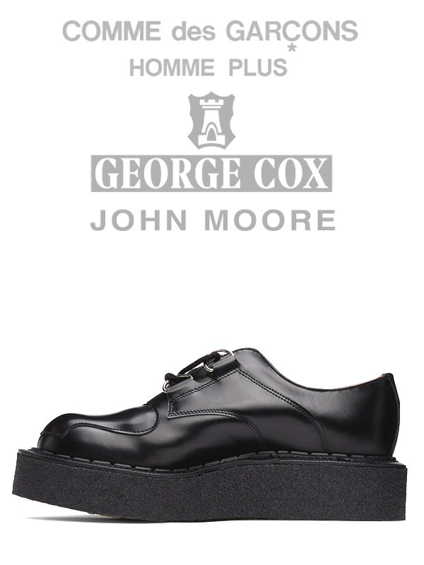 COMME des GARCONS HOMME PLUS - コムデギャルソン・オム・プリュス - GEORGE COX - ジョージコックス -  JOHN MOORE - ジョンムーア - Lace-Up Creeper Shoes - レースアップクリッパーシューズ - チャンキーソール -  