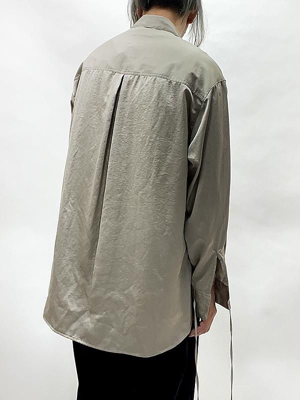 T*e様 TAUPE トープ Satin Loose String Shirts TAUPE - トープ - Satin Loose String Shirts - サテンルーズ