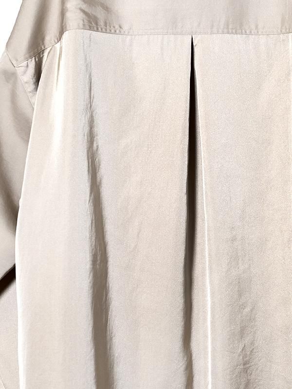 TAUPE - トープ - Satin Loose String Shirts - サテンルーズ