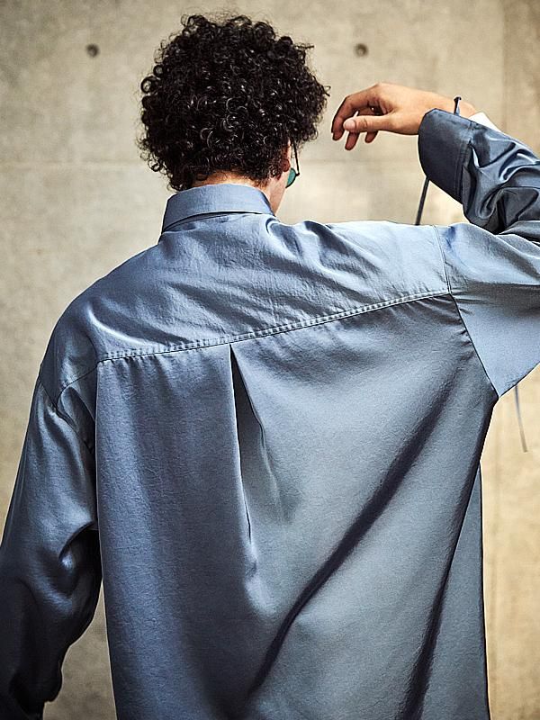 T*e様 TAUPE トープ Satin Loose String Shirts TAUPE - トープ - Satin Loose String Shirts - サテンルーズ