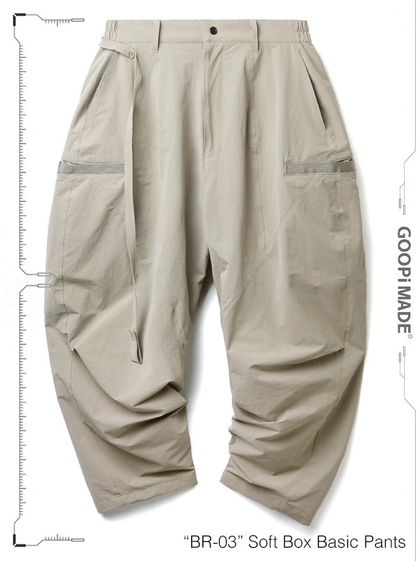 GOOPiMADE - “BR-03” Soft Box Basic Pants - SHINKIROU1.0