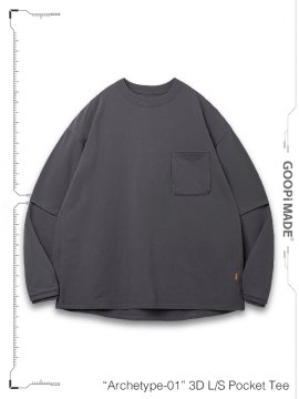 <strong>GOOPiMADE</strong>“Archetype-01“ 3D L/S Pocket Tee<br>ANCHOR
