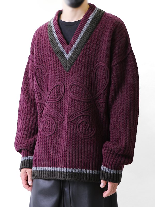 H＞RIB TILDEN KNIT PULLOVER/ニット着丈ロング - トップス