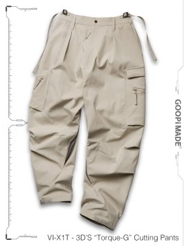 <strong>GOOPiMADE</strong>VI-X1T - 3D’S “Torque-G“ Cutting Pants<br>IVORY