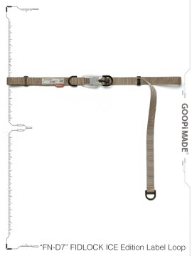 <strong>GOOPiMADE</strong>FN-D7 FIDLOCK ICE Edition Label Loop Belt<br>DUST