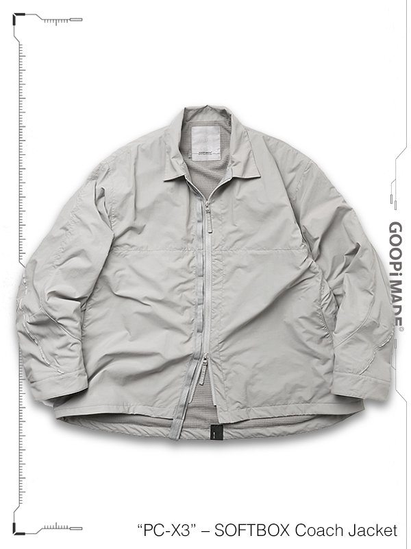 GOOPiMADE - “PC-X3“ – SOFTBOX Coach Jacket - SHINKIROU1.0