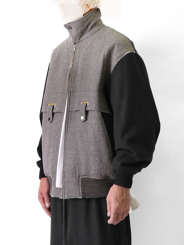 TAUPE - Quilt Liner Blocking ZIP Blouson - SHINKIROU1.0