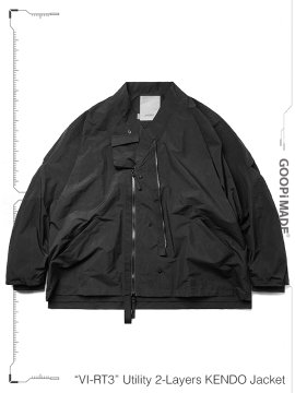 <strong>GOOPiMADE</strong>“VI-RT3“ Utility 2-Layers KENDO Jacket<br>BLACK