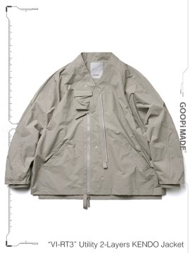 <strong>GOOPiMADE</strong>“VI-RT3“ Utility 2-Layers KENDO Jacket<br>TAUPE