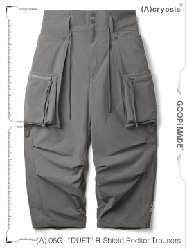 <strong>GOOPiMADE x (A)crypsis</strong>(A).05G -“DUET“R-Shield Pocket Trousers<br>STONE GRAY