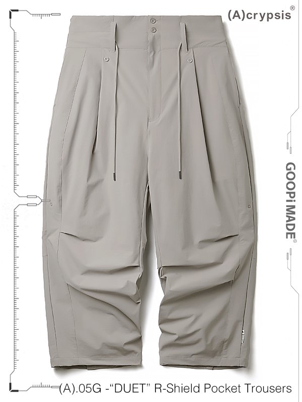 GOOPiMADE x (A)crypsis - (A).05G -“DUET“R-Shield Pocket Trousers 