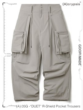 <strong>GOOPiMADE x (A)crypsis</strong>(A).05G -“DUET“R-Shield Pocket Trousers<br>TECH GRAY