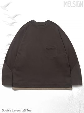 <strong>MELSIGN</strong>Double Layers L/S Tee<br>IRON