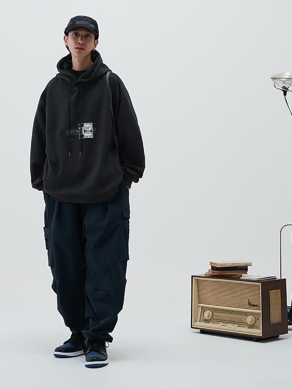 GOOPiMADE - VI-X03H - “Misty Poet“ Logo Hoodie - SHINKIROU1.0