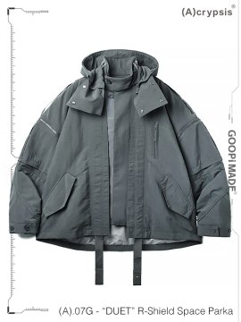<strong>GOOPiMADE x (A)crypsis</strong>(A).07G - “DUET“ R-Shield Space Parka Jacket<br>D-AGAVE