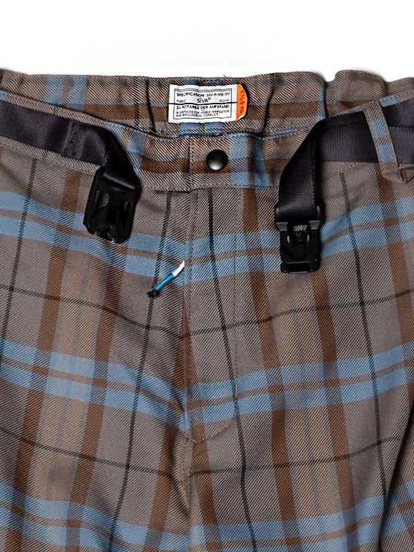 SIVA - TARTAN-CHECK LOWER-LEG DENIM PANTS - SHINKIROU1.0 SIVA - TARTAN-CHECK LOWER-LEG DENIM PANTS - SHINKIROU1.0